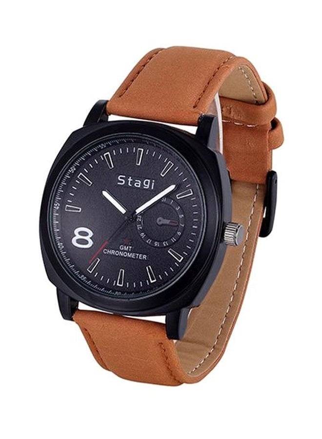 Stagi men Men's PU Leather Band Analog Watch  - Image 1