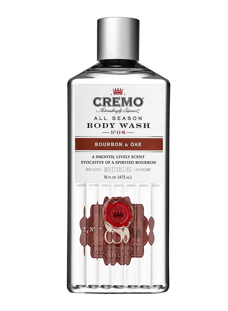 cremo Bourbon And Oak All Season Body Wash 473ml