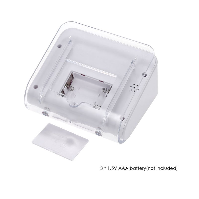 Digital LED Backlight Countdown Timer Alarm Clock White
