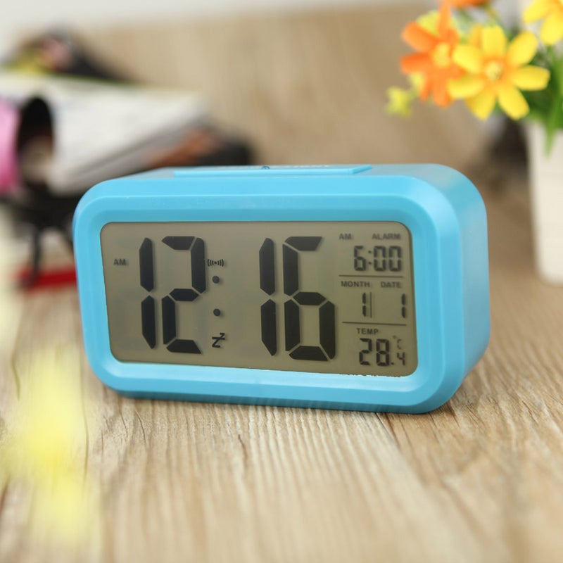 Generic - LED Digital Alarm Clock Blue - Image 1