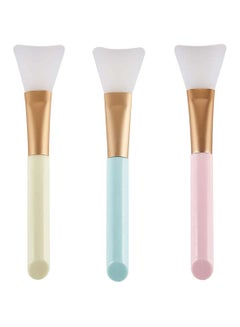 ISCRIO 3-Piece Silicone Face Mask Brush Set Multicolour 