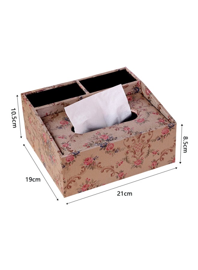 Sharpdo Tissue Case Holder Beige/Brown/Green - Image 3