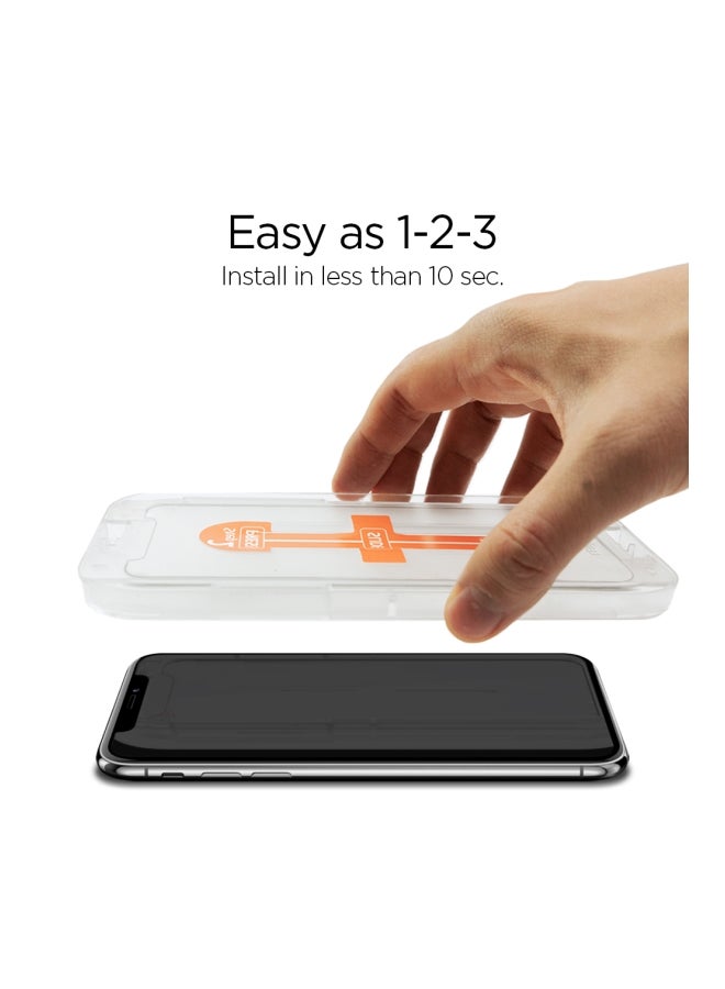 Spigen GLAStR EZ FIT HD Tempered Glass Screen Protector For Apple iPhone XR Clear - Image 2