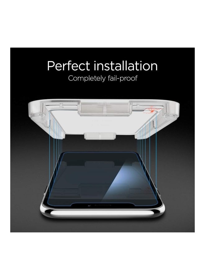 Spigen GLAStR EZ FIT HD Tempered Glass Screen Protector For Apple iPhone XR Clear - Image 3