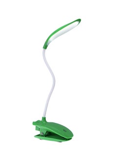 طقم مصابيح LED قابلة للشحن بمنفذ USB يمكن التحكم في درجة سطوعها مع مشبك وزر حساس يعمل باللمس مكون من 16 لمبة أخضر/أبيض 15x7.5x10سم