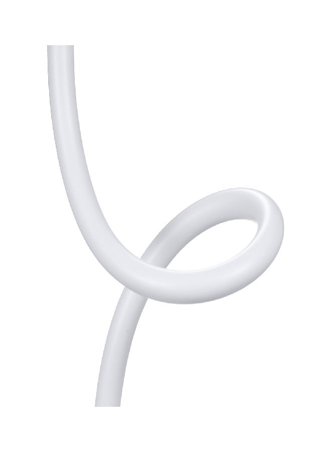 Ultralight USB Rechargeable Dim-Able LED Lamp With Touch Control And 360° Flexible Rotatable Hose White 16x8x11.8cm