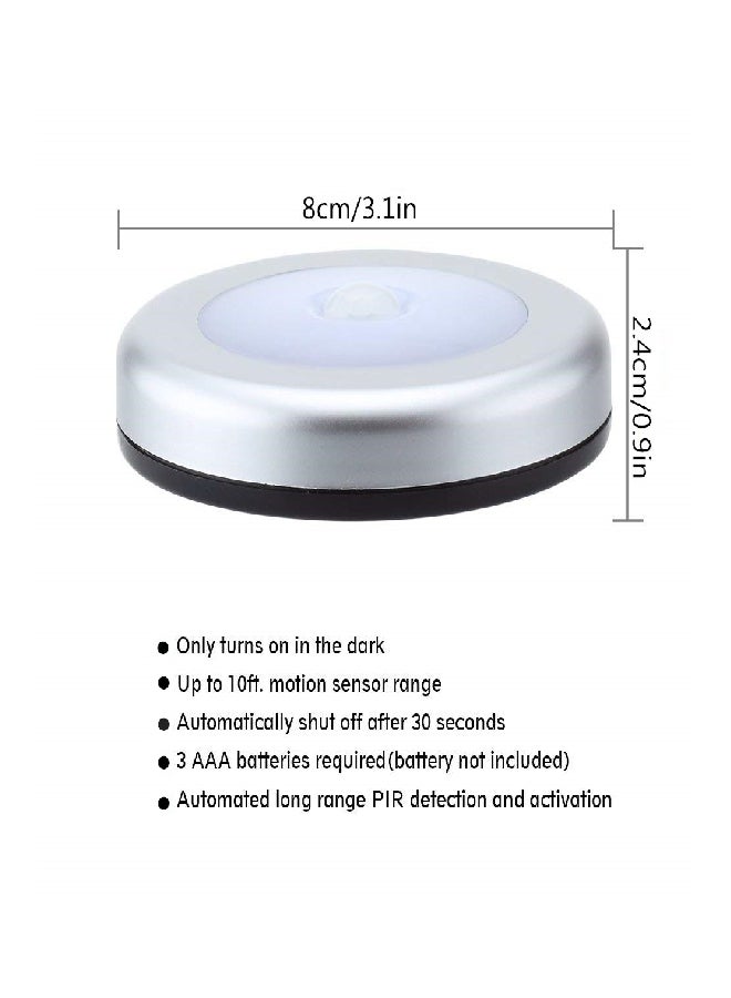 6-Piece Ultra-Bright LED Magnetic Motion Sensor Wall Night Illumination Lamps - Image 4