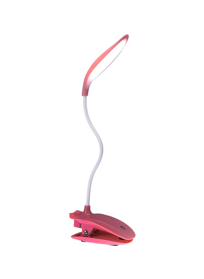 طقم مصابيح LED قابلة للشحن بمنفذ USB يمكن التحكم في درجة سطوعها مع مشبك وزر حساس يعمل باللمس مكون من 16 لمبة وردي/أبيض 15x7.5x10سم - Image 1