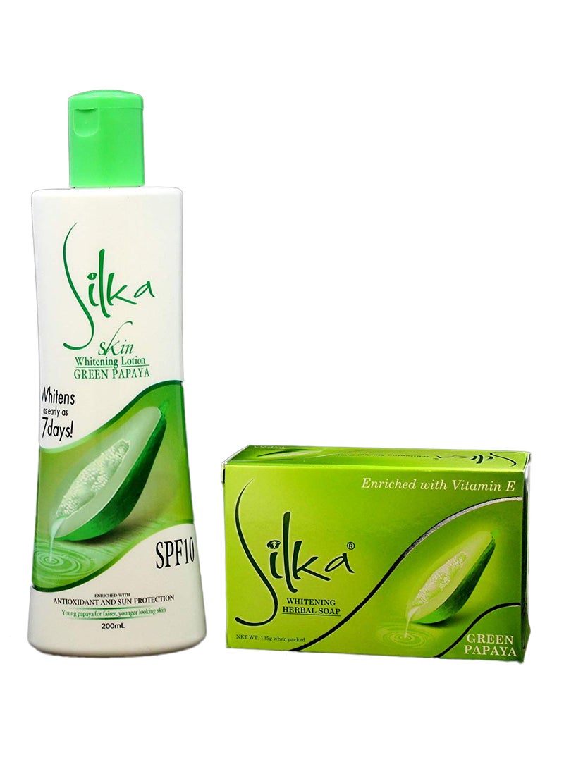 Silka Green Papaya Skin Whitening Set