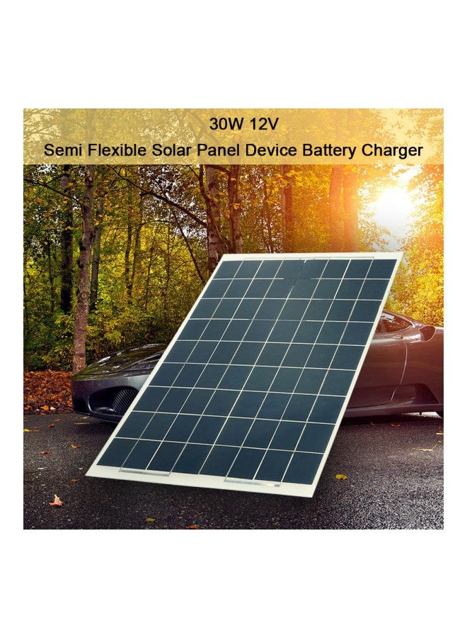 Semi Flexible Solar Panel Device Battery Charger Black/White  - Image 4