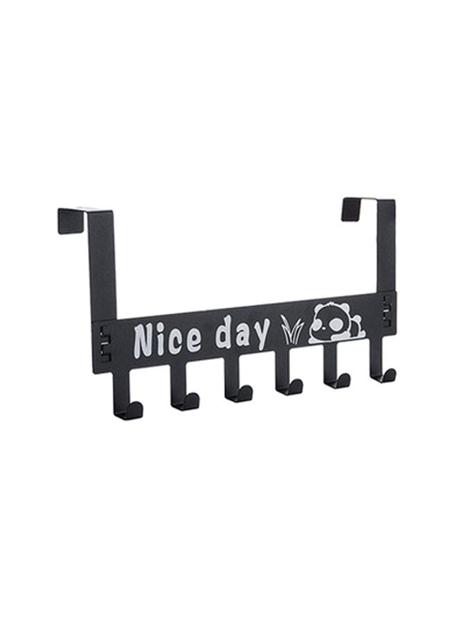Iron Door Hook Black 3x6.50x17cm - Image 1