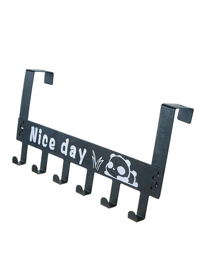 Iron Door Hook Black 3x6.50x17cm - Image 2