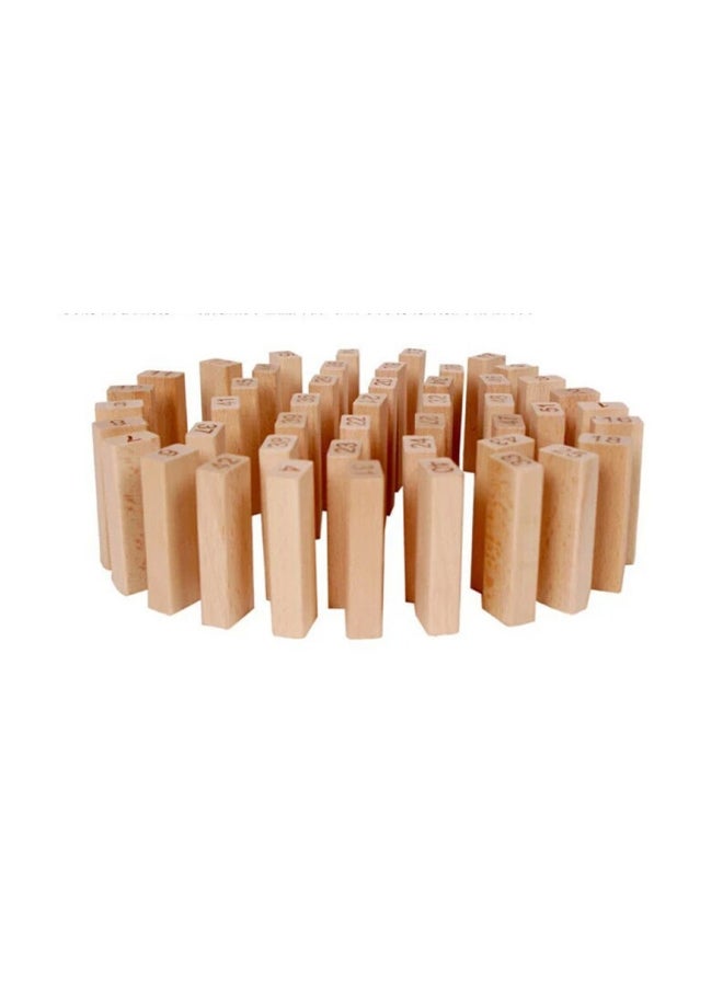 folds high - 48P 48-Piece Tower Building Block Toy 48 3+ Years - Image 1
