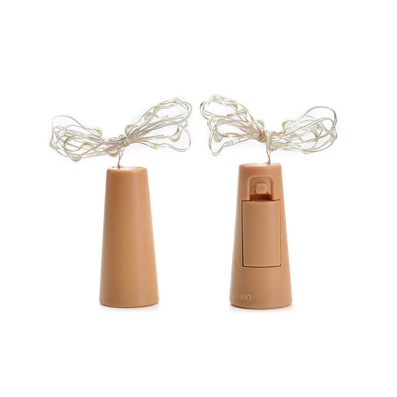 Wine Bottle Cork Lights Sliver Wire String Lights Pink 0.02kg