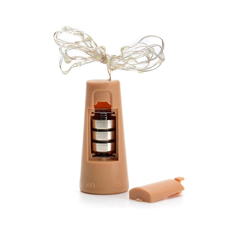 Wine Bottle Cork Lights Sliver Wire String Lights Pink 0.02kg