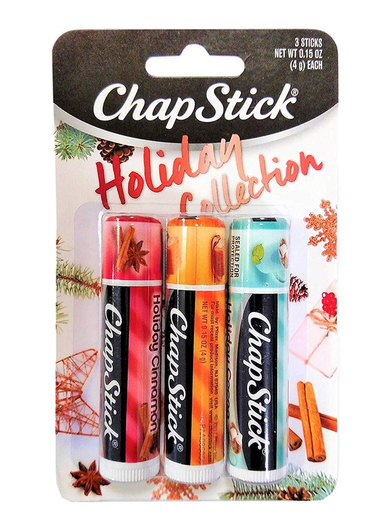 chapstick 3-Piece Holiday Collection Lip Balm Set 