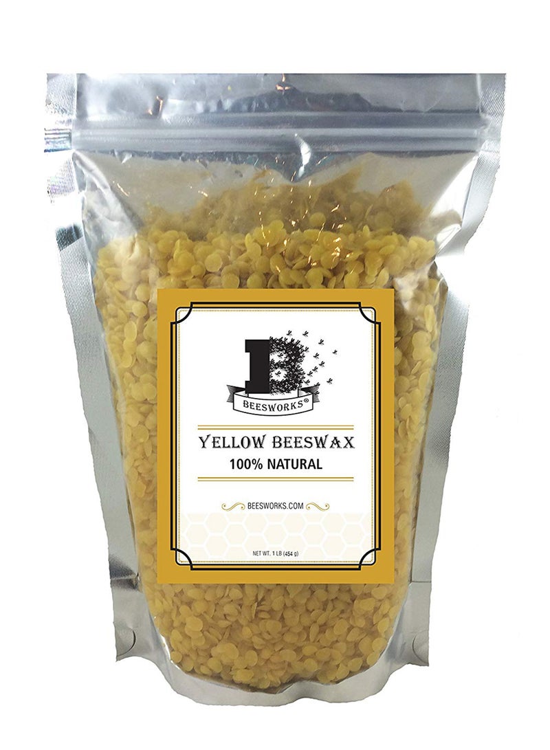Beesworks Natural Beeswax Pellets Beige 454grams