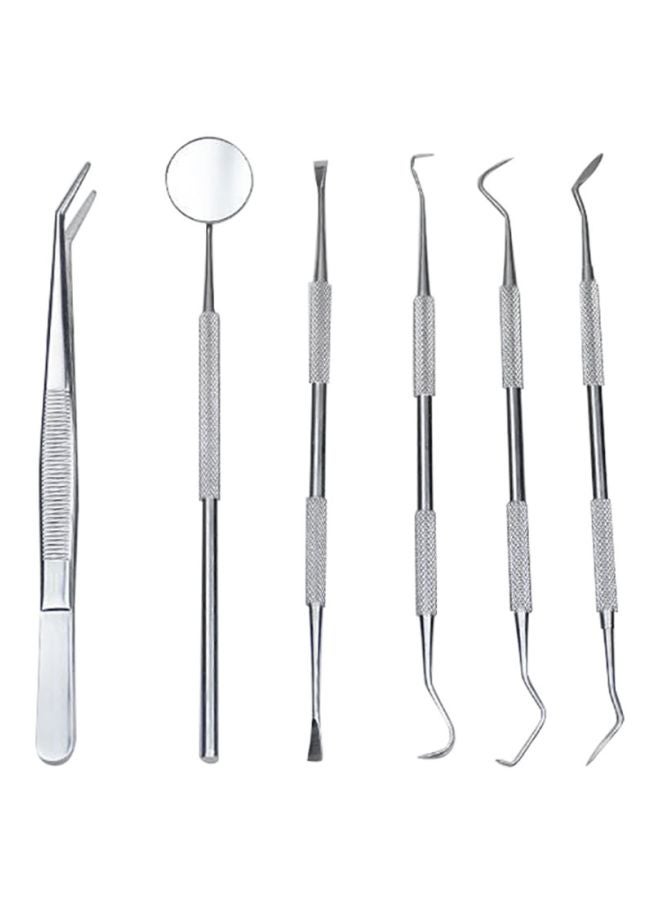Voberry 6-Piece Dental Tool Set Silver - Image 1