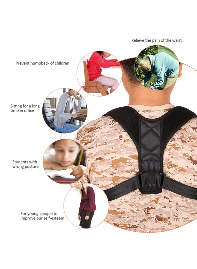 LIXADA - Upper Back Shoulder Support Brace Strap - Image 1