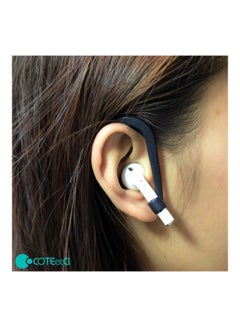 Coteetci 2-Piece Wrist Fit Earhooks For Apple AirPods Black  - Image 3