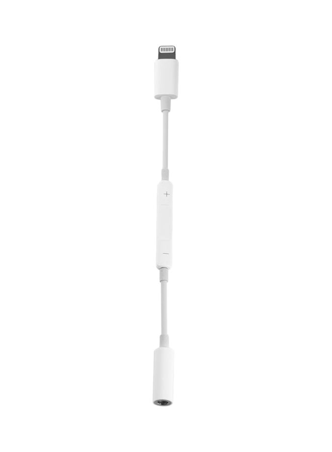 365dealz Lightning To 3.5 mm Headphone Jack Adapter White - Image 1