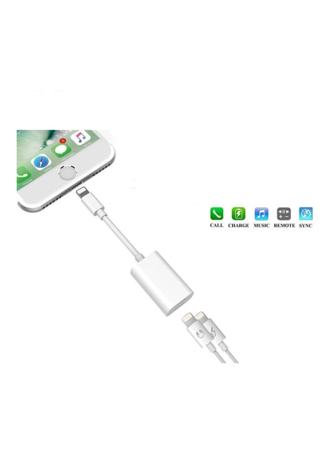 365dealz - 2-In-1 Lightning Adapter And Charger White - Image 1