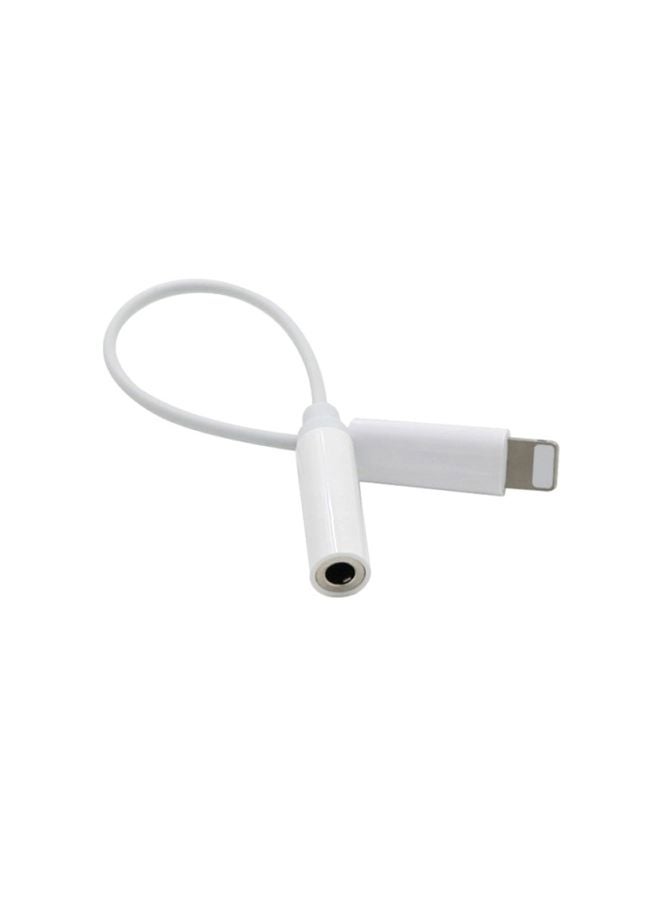 GEMWON - Lightning To Data Sync Cable Adapter For Apple iPhone7 White/Silver - Image 1