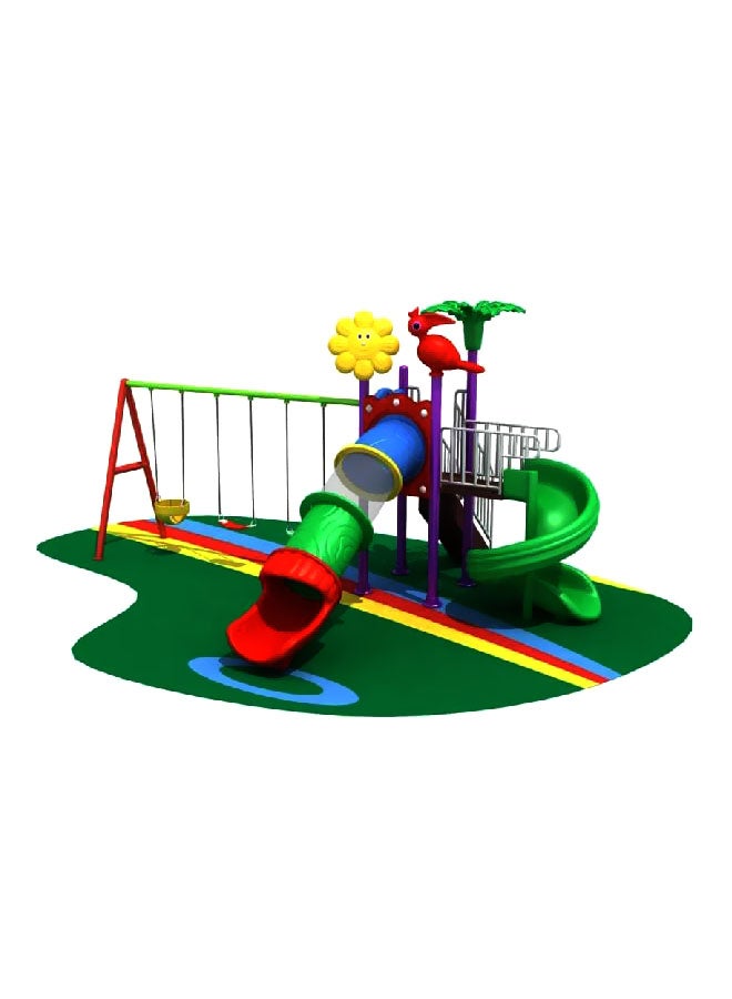 Gold Land Outdoor Playground With Swing And Slide SHA-16012A