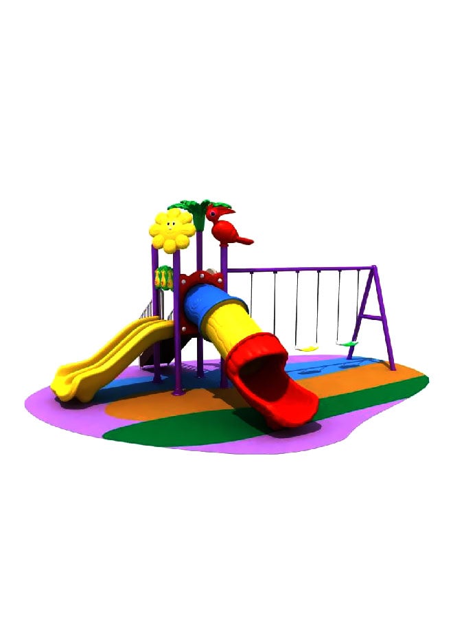 Gold Land Outdoor Playground With Swing And Slide SHA-16011