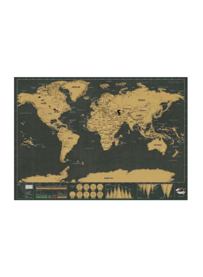 شاربدو لوحة فنية لتزيين الجدار أسود / بيج 42 x 30سم - Image 1