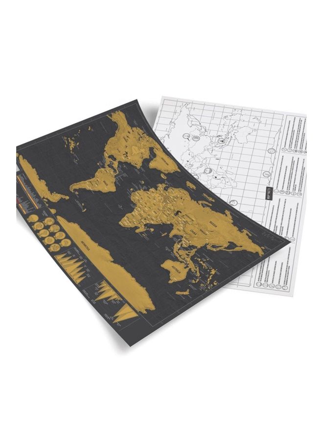 شاربدو لوحة فنية لتزيين الجدار أسود / بيج 42 x 30سم - Image 2