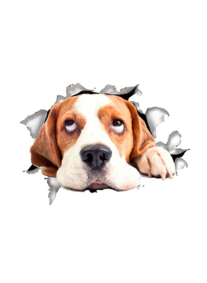 شاربدو ملصق لوحة فنية ثلاثية الأبعاد للزينة بيج/أسود/أبيض 21 x 24سم - Image 1