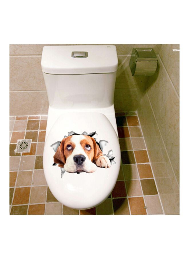 شاربدو ملصق لوحة فنية ثلاثية الأبعاد للزينة بيج/أسود/أبيض 21 x 24سم - Image 2