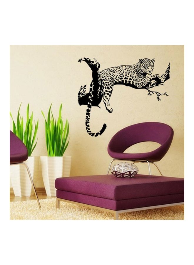 شاربدو ملصق جداري زخرفي بتصميم نمر أسود/ أبيض 48 x 80سم - Image 3