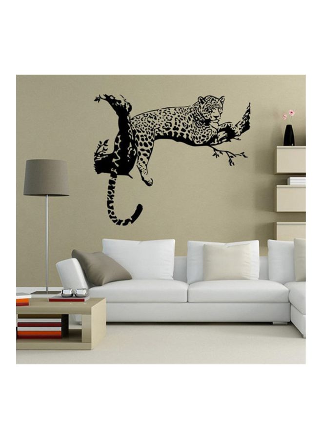 شاربدو ملصق جداري زخرفي بتصميم نمر أسود/ أبيض 48 x 80سم - Image 2