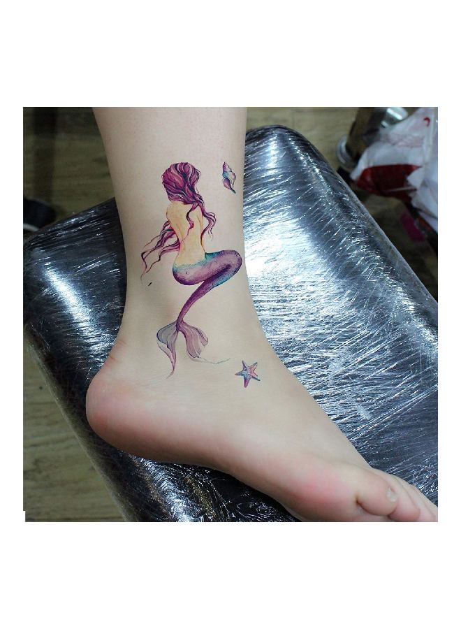 تافلي مجموعة ملصقات تاتو مؤقتة عدد 5 قطع وردي/بيج/أزرق - Image 2