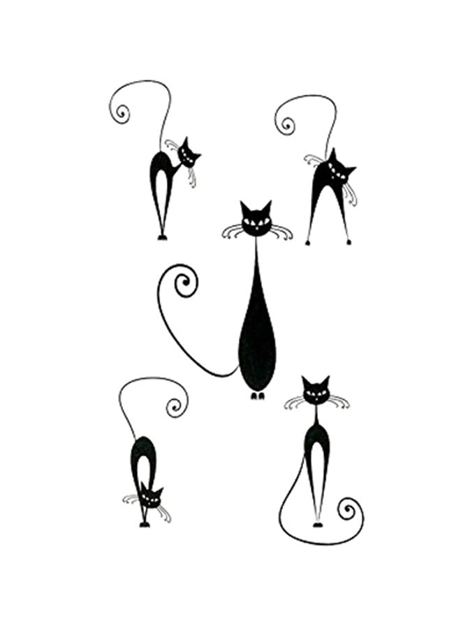 أوتاتي طقم ملصقات تاتو مؤقت مكون من قطعتين أسود