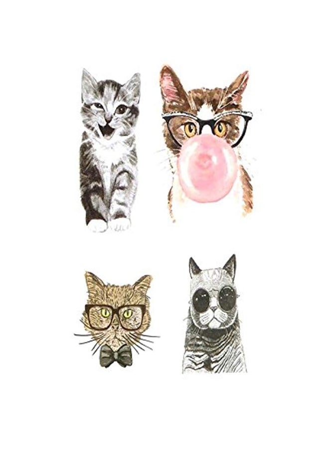 Oottati 2-Piece Temporary Tattoo Sticker Set Multicolour