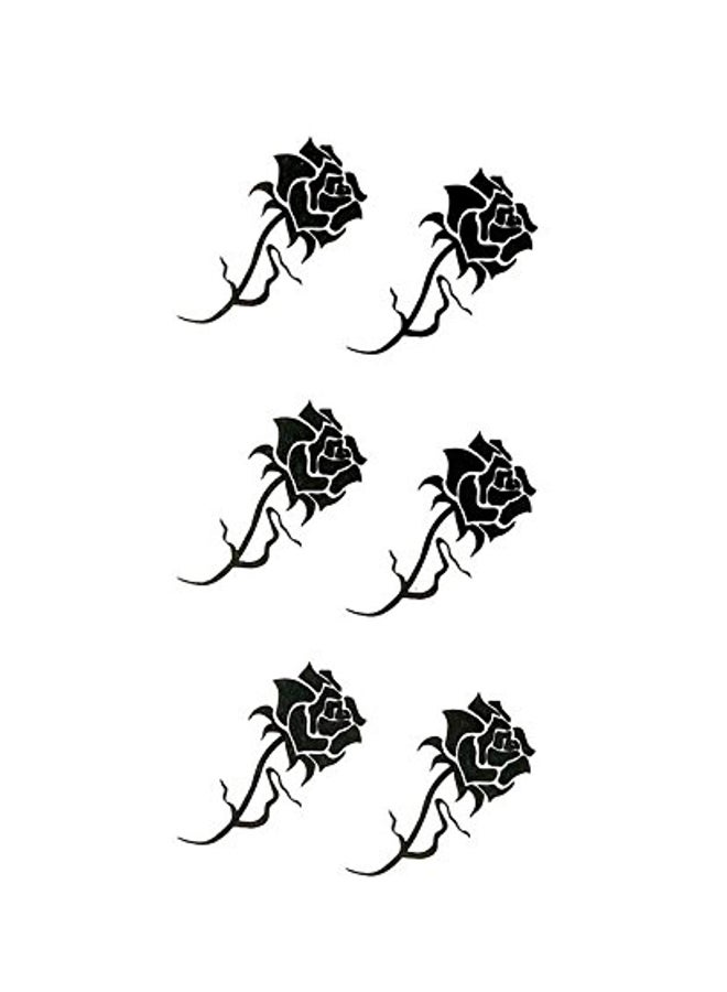 Oottati 2-Piece Temporary Tattoo Sticker Set Black