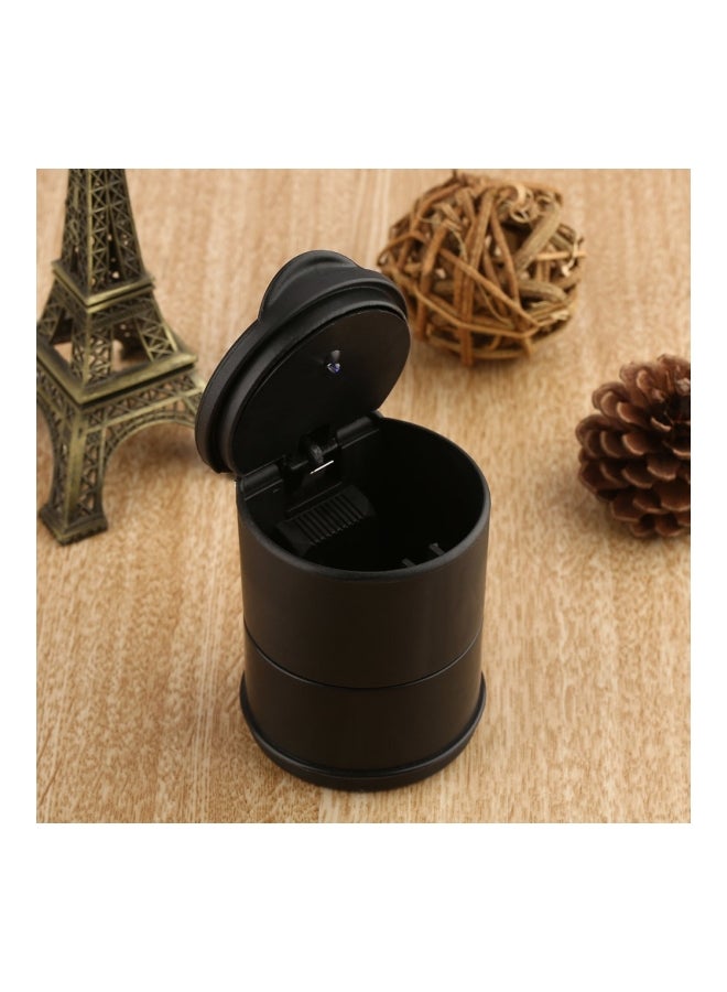Auto Car Truck LED Ash Cylinder Cup Holder Tank Black - Image 3