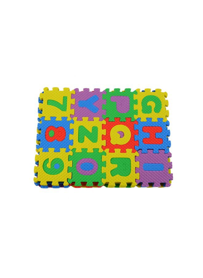 36-Piece Alphabet Puzzle Foam Mat Multicolour 5x5x0.7cm - Image 4