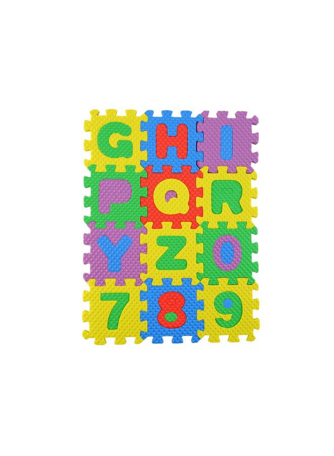 36-Piece Alphabet Puzzle Foam Mat Multicolour 5x5x0.7cm - Image 5