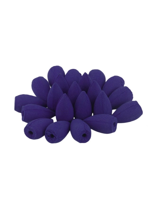 ماركة غير محددة - طقم أعواد بخور خشب الصندل على شكل طلقات من 50 قطعة أزرق 1x1x2.3سم - Image 1