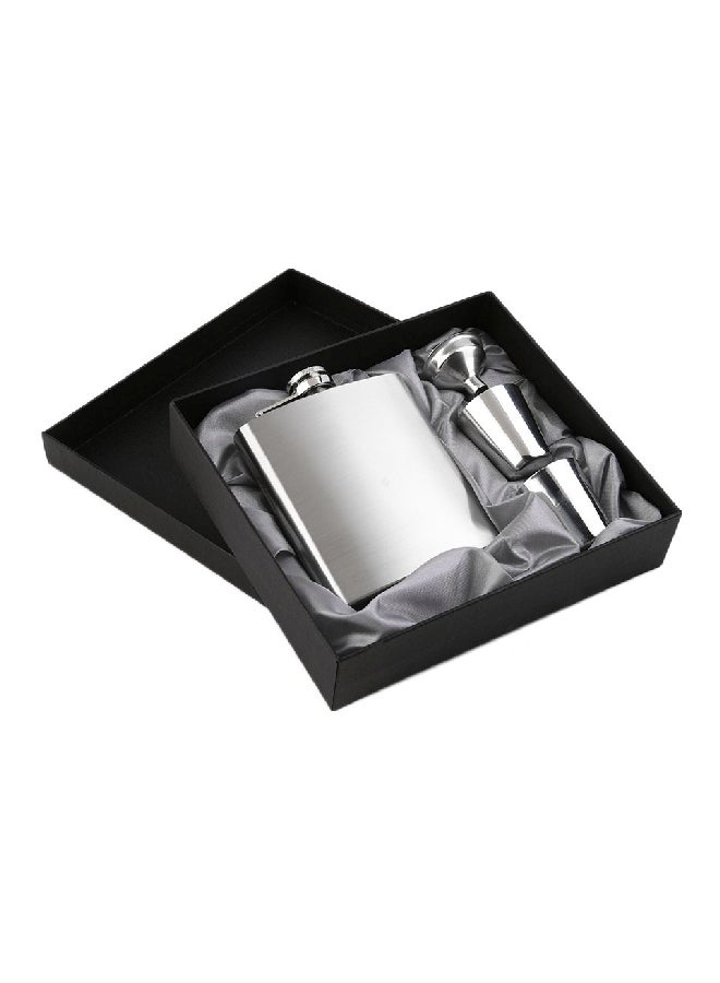 طقم قارورة جيبية مع فناجين قمعية مكون من 4 قطع فضي 10.5x9x2Ø³Ù†ØªÙŠÙ…ØªØ±  - Image 4