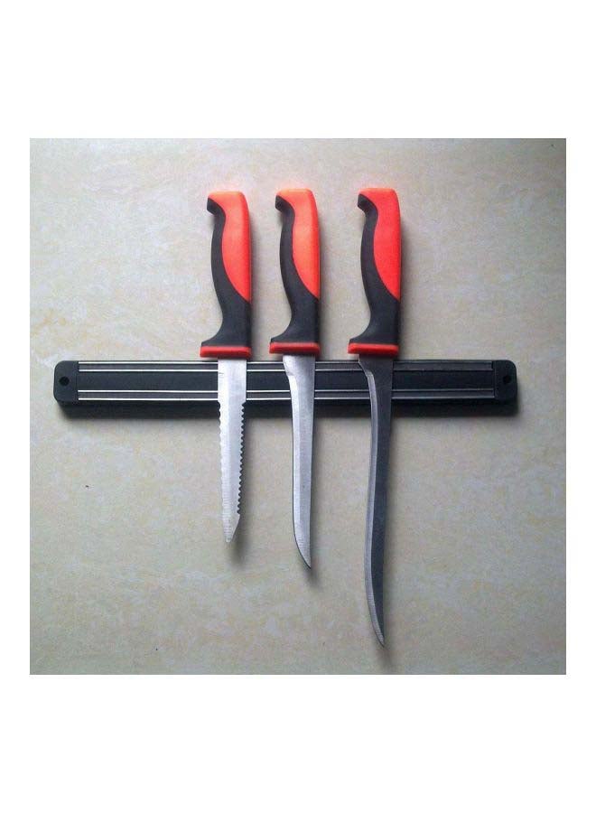 Wall Mount Magnetic Knife Holder Black 49x3.4x1.5cm - Image 4