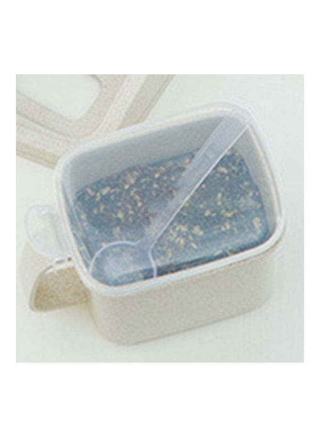 4-Piece Seasoning Jar Box Set Beige 30x11x8centimeter  - Image 4