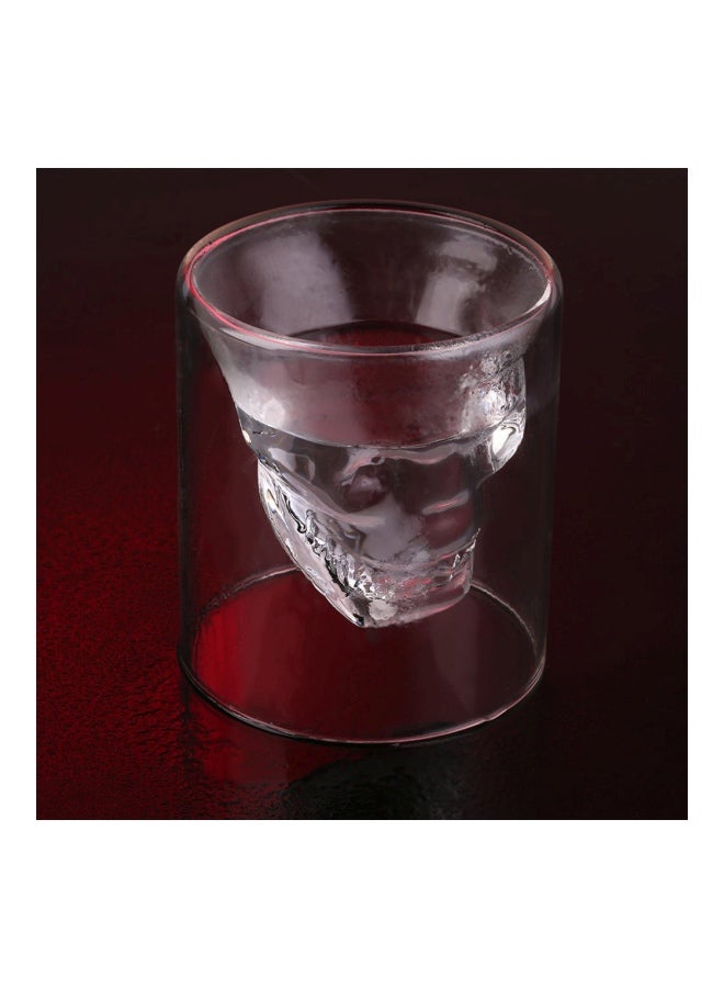Generic - Skull Shaped Head Shot Glass Clear 4.5x4.5x5centimeter - Image 1