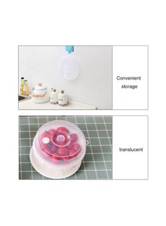 Generic 2-Piece Microwave Sealing Cover Set Clear 12x13x2.5cm  - Image 4