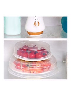 Generic 2-Piece Microwave Sealing Cover Set Clear 12x13x2.5cm  - Image 2