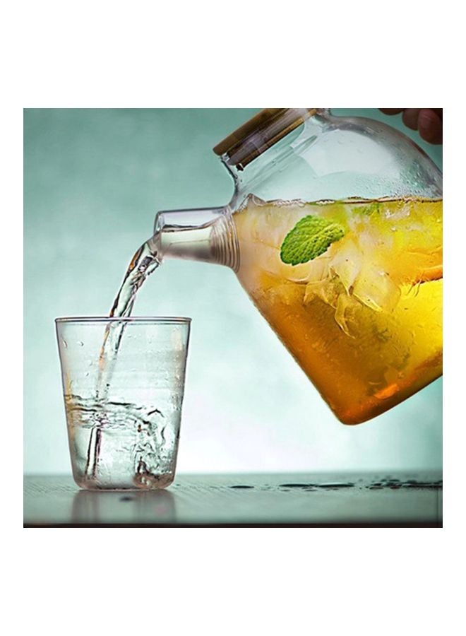 Generic - Glass Teapot With Lid Clear 13.5x6.8x18.5cm - Image 1